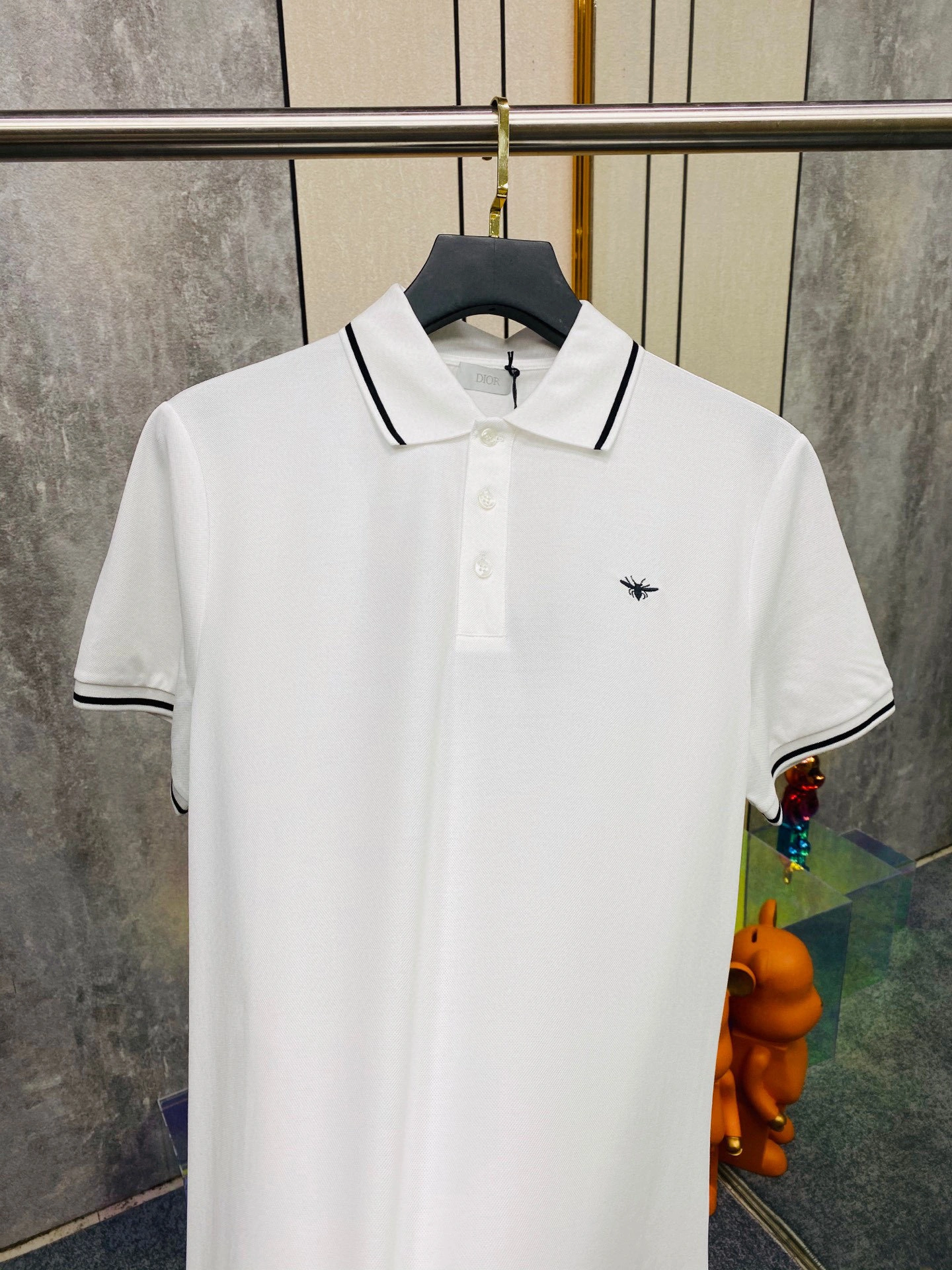&wg.luxury- 4ior embroidery POLO 2Colour item:E-F355B1614-2